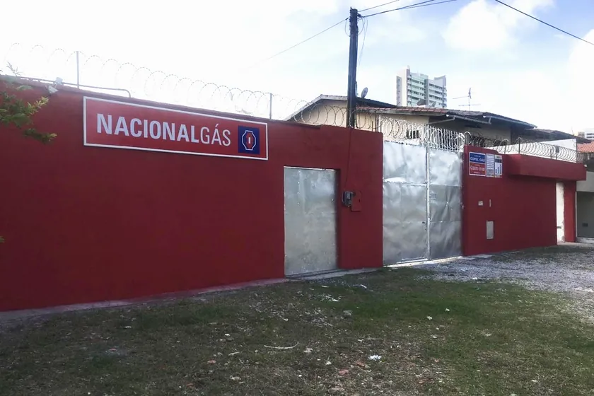 Fachada da revenda Copel Gás Nacional Gás em Fortaleza, no bairro Cidade 2000